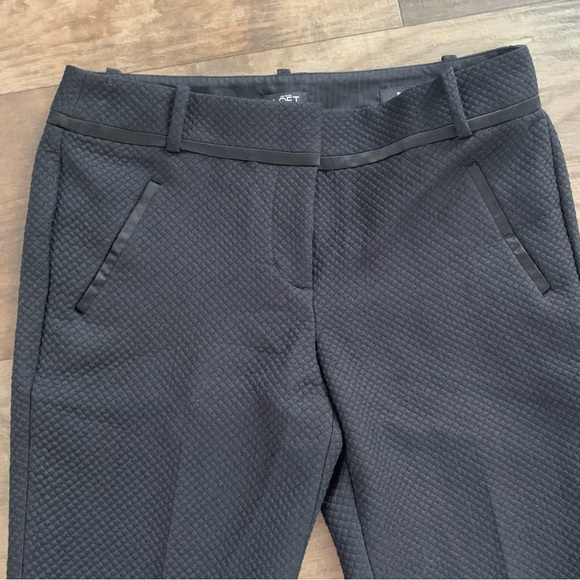 Ann Taylor LOFT marisa black quilted capris - Picture 4 of 9